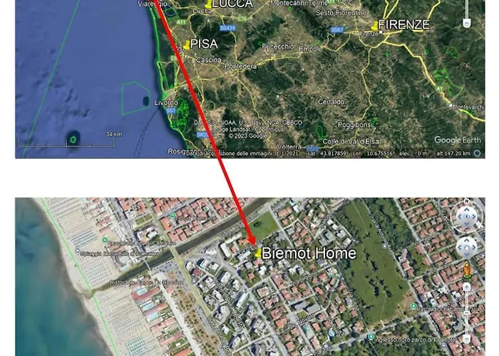 Biemot Near The Sea And Pine Forest Viareggio